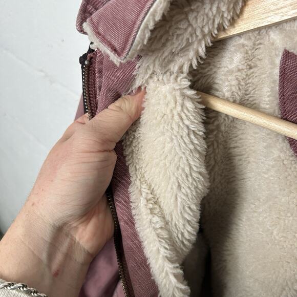 Carhartt Sherpa-Lined Wildwood Jacket “Dried Rose Pink” - Picture 14 of 14